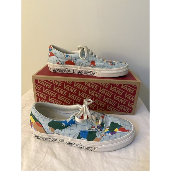 Vans Shoes - VANS Shoes Save Our Planet x Era World Map Women Size 10 Men Size 8.5